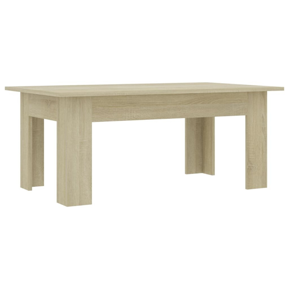 Vidaxl Coffee Table Sonoma Oak Engineered Wood Living Room Couch Plant Stand