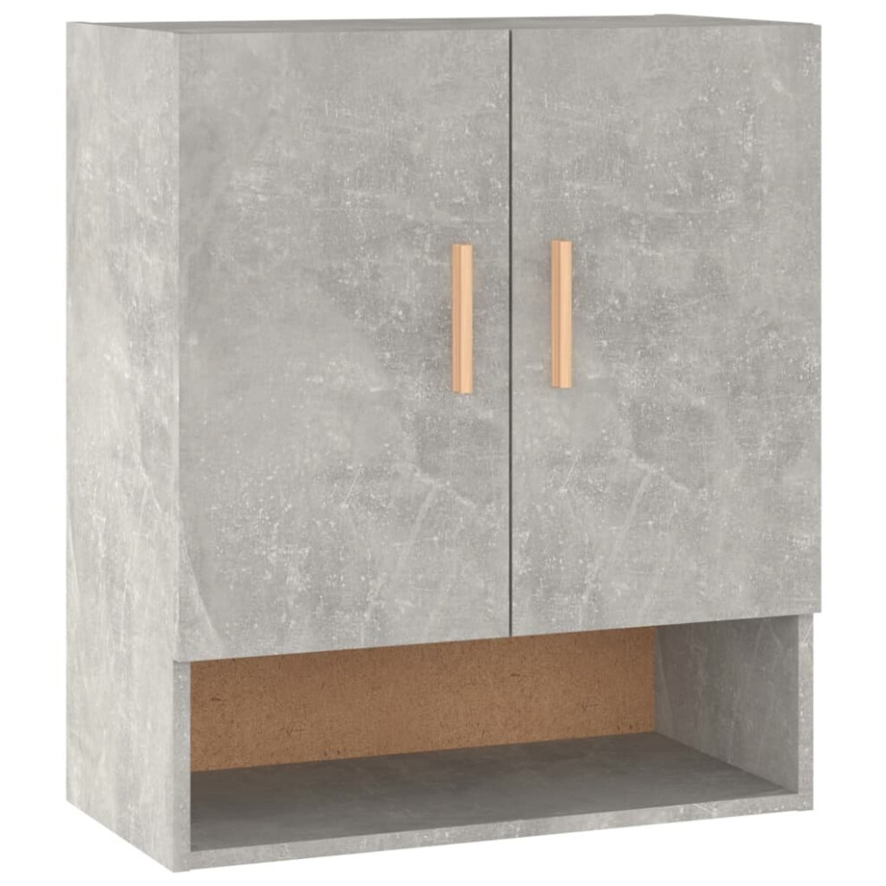 (Concrete grey) vidaXL Wall Cabinet Engineered Wood Floating Hanging Cabinet Multi Colours