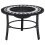 VidaXL vidaXl Mosaic Fire Pit Black & White 68cm Ceramic Tile Firepit Garden Stove 1