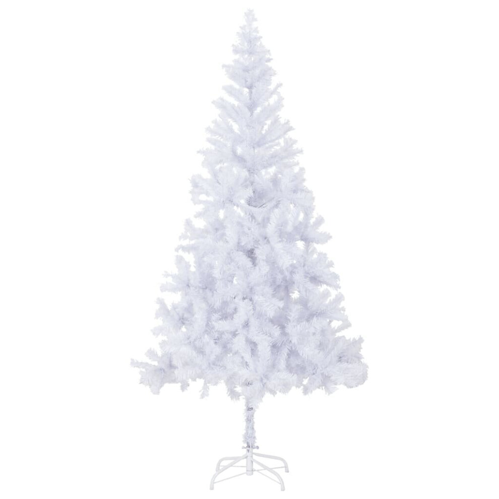 vidaXL Artificial Christmas Tree with Steel Stand 210cm 910 Branches Decor