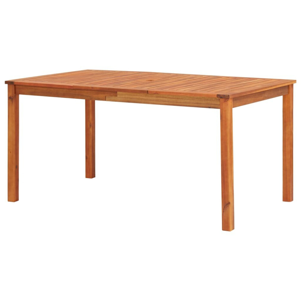 Photos - Garden Furniture VidaXL Solid Acacia Wood Garden Table 150cm Outdoor Garden Wooden Table Patio 45962 