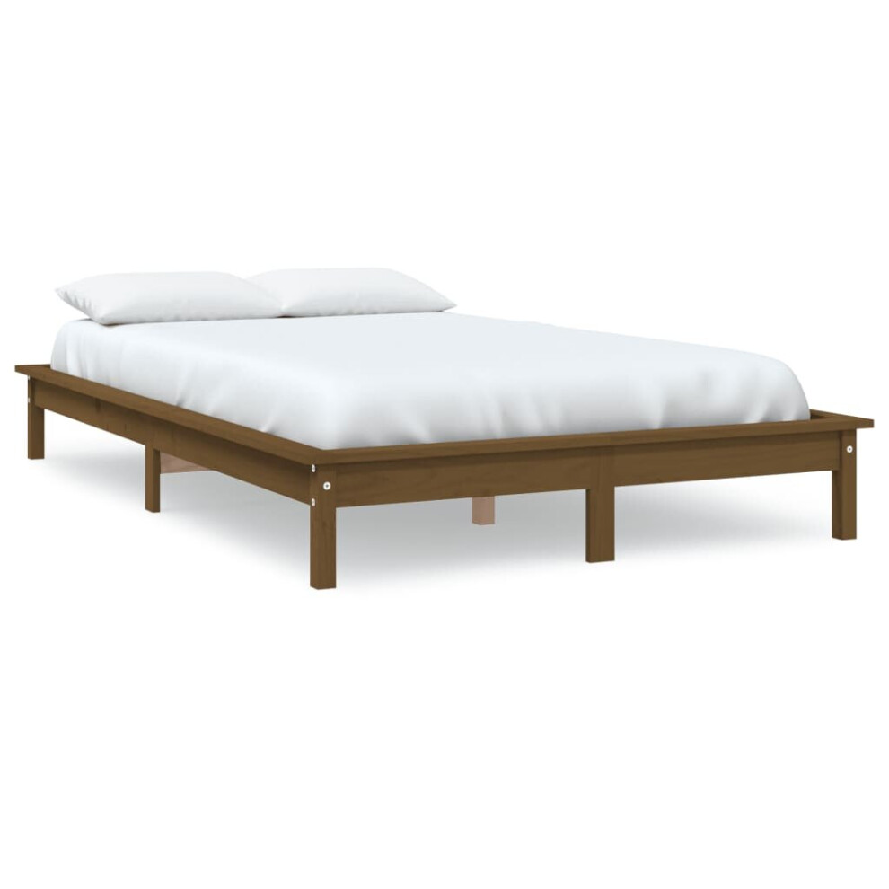 (honey brown, 120 x 200 cm) vidaXL Solid Wood Pine Bed Frame Wooden Bedstead Bed Base Multi Colours/Sizes