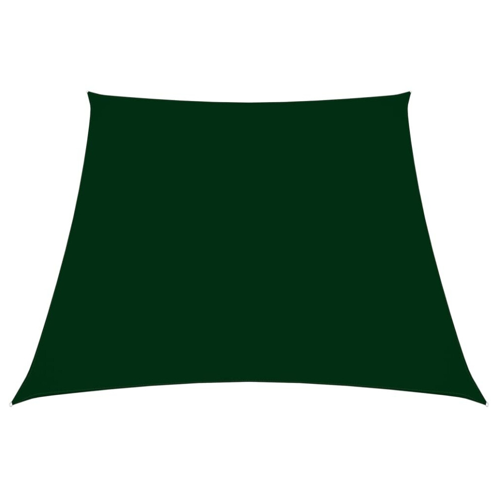 vidaXL Sunshade Sail Oxford Fabric Trapezium 2/4x3 m Dark Green Sunscreen