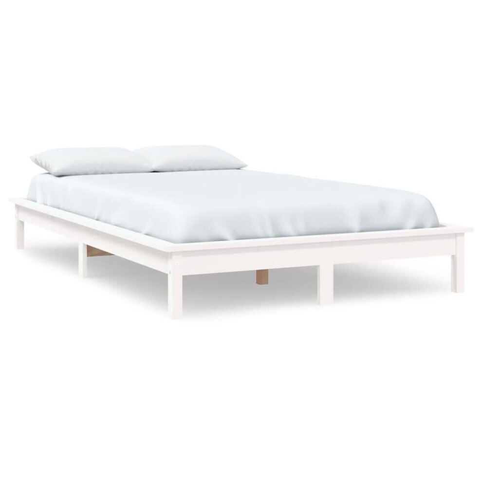 (white, 180 x 200 cm) vidaXL Solid Wood Pine Bed Frame Wooden Bedstead Bed Base Multi Colours/Sizes