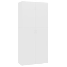 vidaXL Shoe Cabinet White Engineered Wood Bedroom Storage Organiser Unit Rack