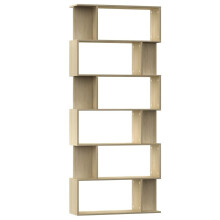 vidaXL reol/opdeler, Sonoma eg, 80x24x192 cm