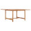 VidaXL vidaXL Solid Teak Wood Garden Table 150cm Kitchen Dining Room Picnic Table 1