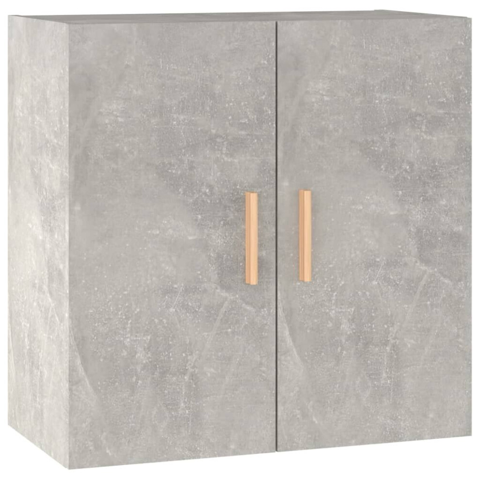 Vidaxl (Concrete Grey) Wall Cabinet Floating Tv Unit Wall Mounted Cabinet Engineered Wood