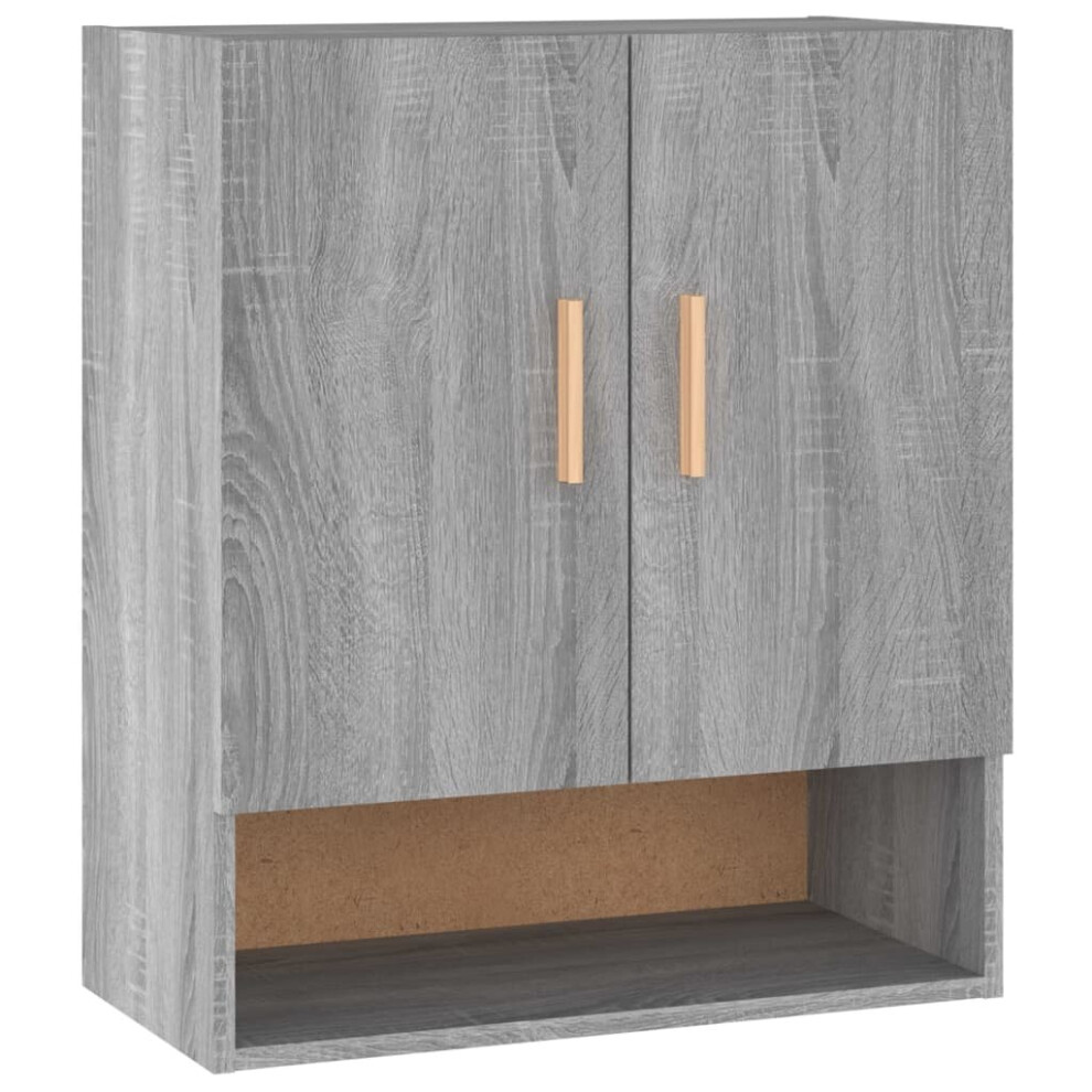 (Grey sonoma) vidaXL Wall Cabinet Engineered Wood Floating Hanging Cabinet Multi Colours