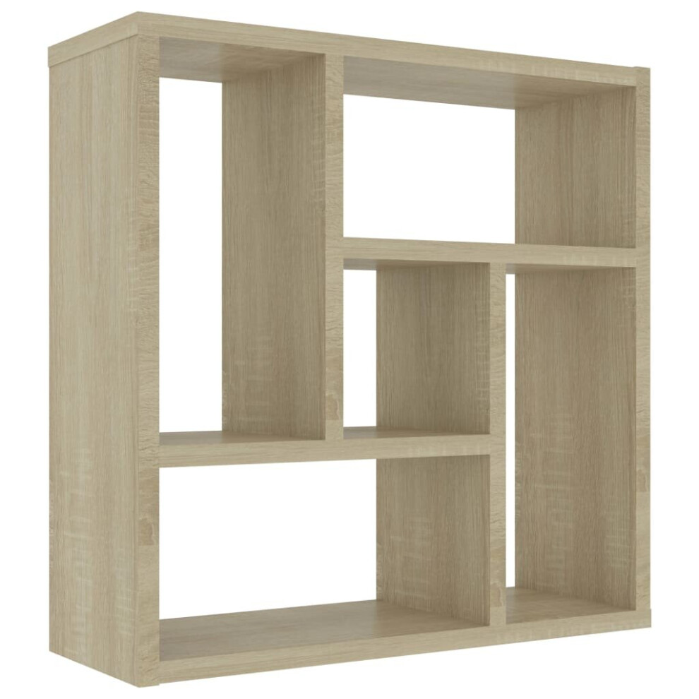 vidaXL Wall Shelf Sonoma Oak Engineered Wood Floating Storage Display Unit