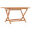VidaXL vidaXL Solid Teak Wood Folding Garden Table Outdoor Foldable Wooden Table 1
