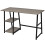 VidaXL vidaXL Desk with 2 Shelves Grey and Oak Office Workstation Computer Table 3