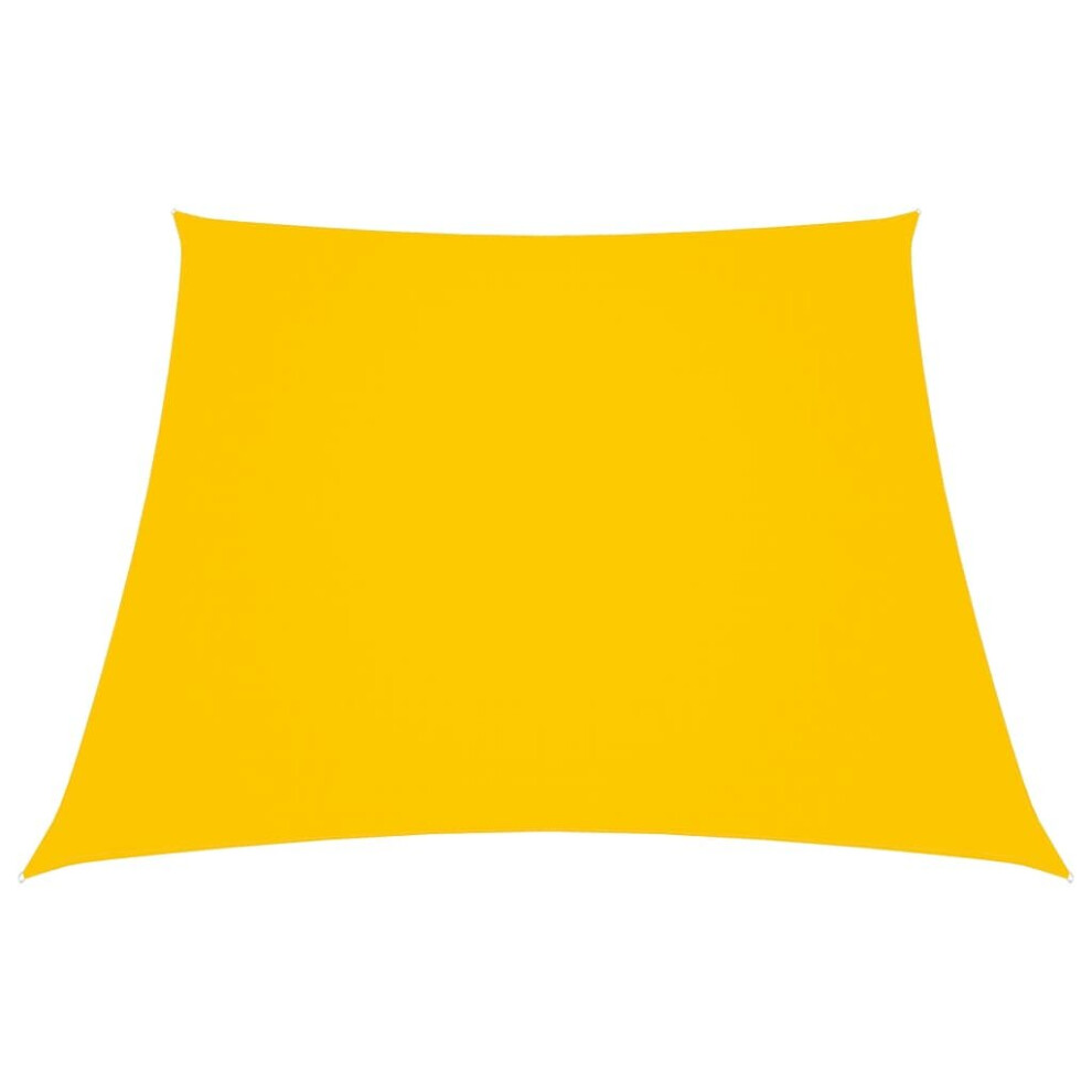 vidaXL Sunshade Sail Oxford Fabric Trapezium 2/4x3 m Yellow Sunscreen Canopy