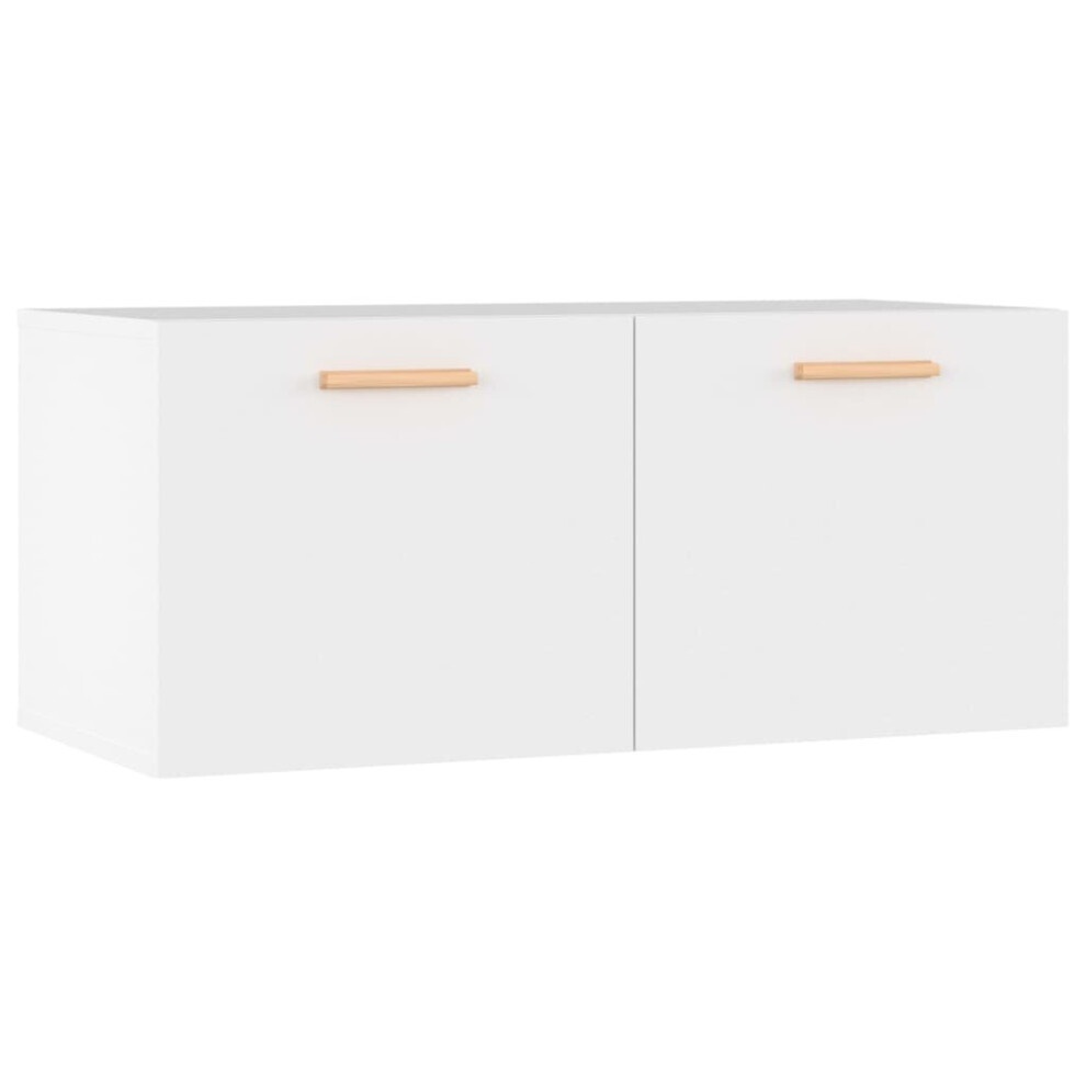Vidaxl (White) Wall Cabinet Hanging Storage Cabinet Wall Cupboard Engineered Wood White