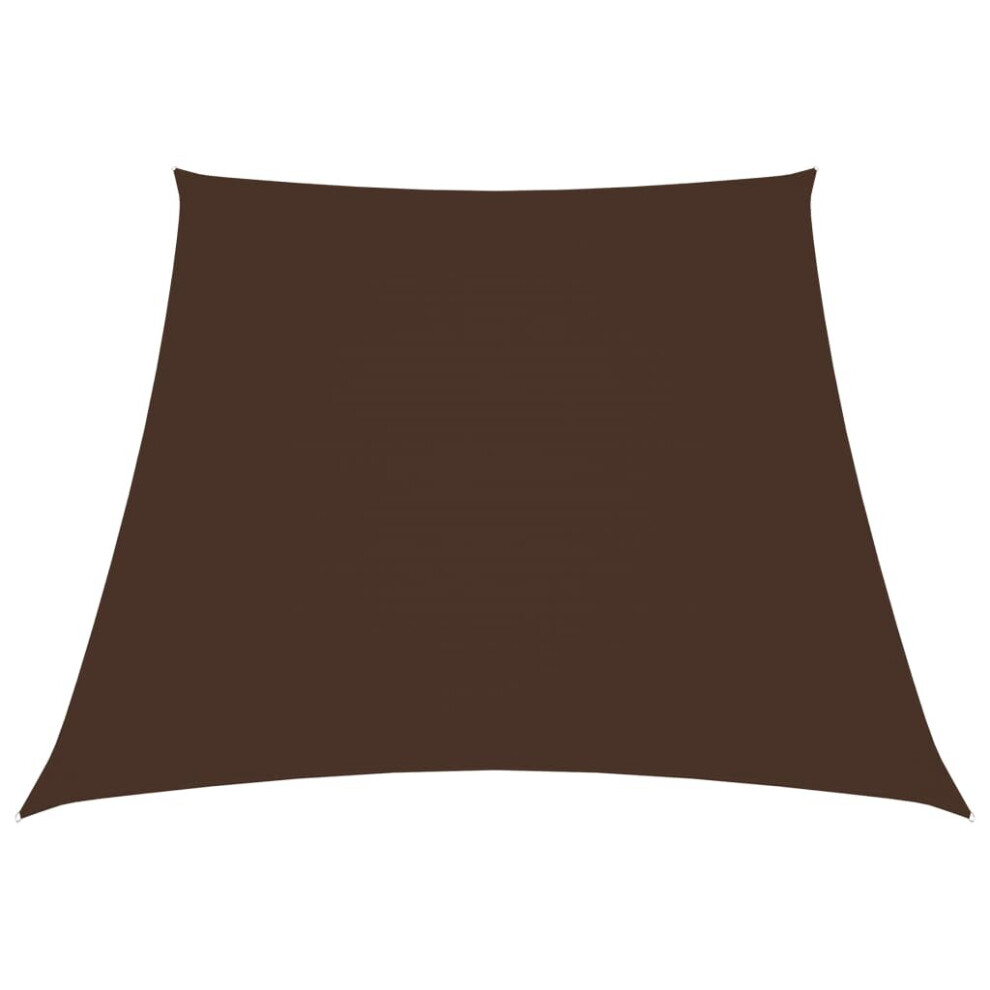 vidaXL Sunshade Sail Oxford Fabric Trapezium 2/4x3 m Brown Sunscreen Canopy