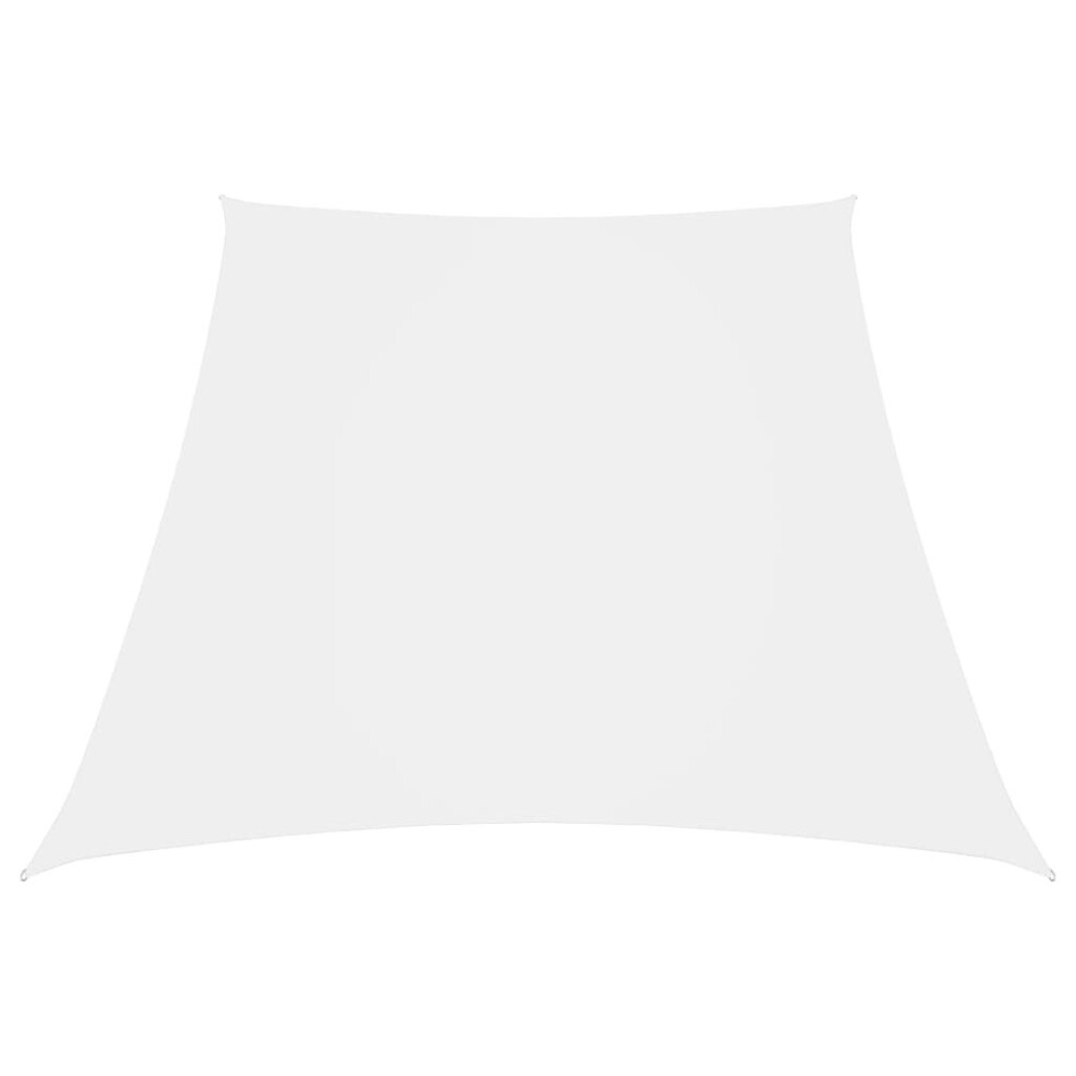 Vidaxl Sunshade Sail Oxford Fabric Trapezium 2/4X3 M White Sunscreen Canopy