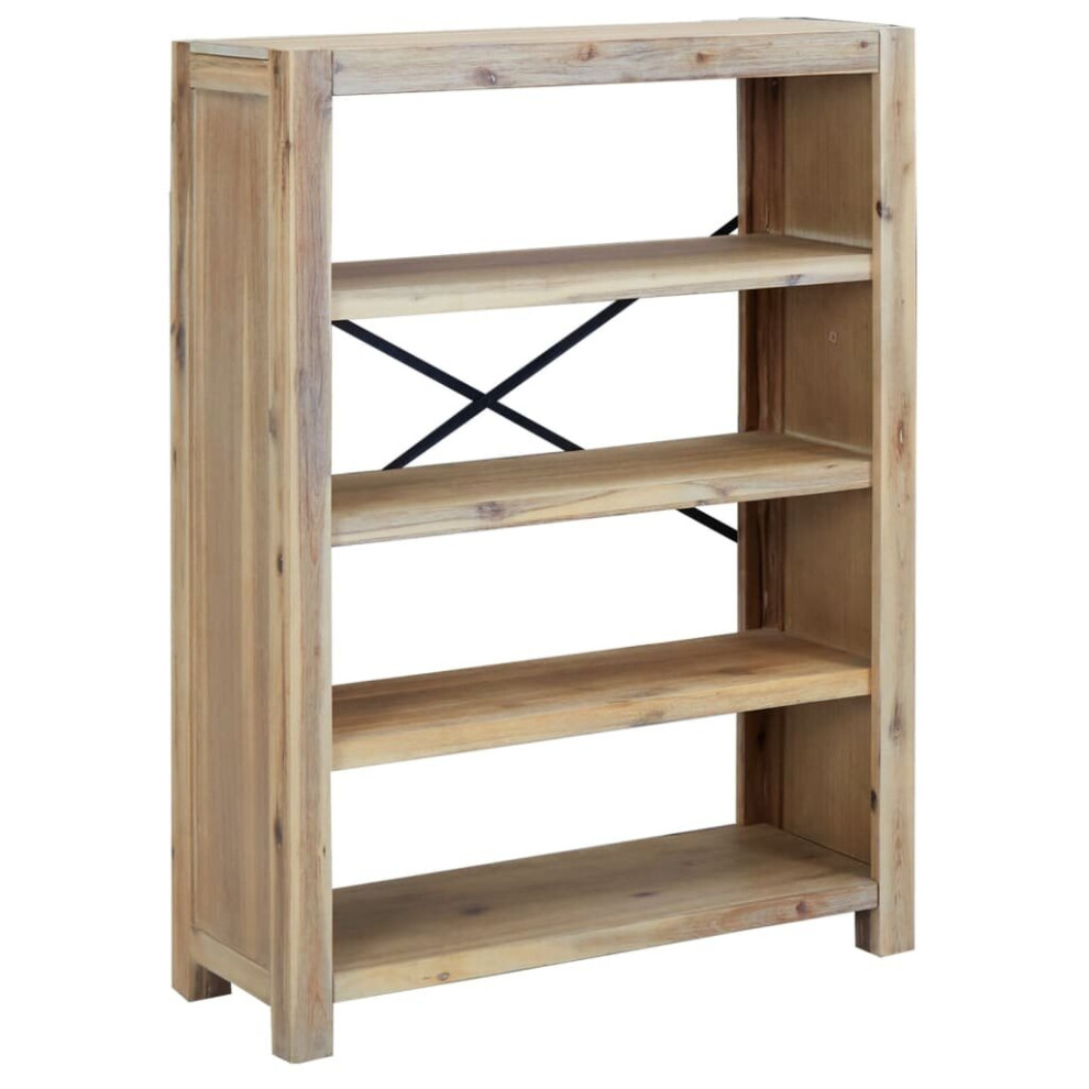 Vidaxl (80 X 30 X 110 Cm) Solid Wood Acacia Bookcase Display Shelf Storage Cabinet Multi Sizes