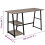 VidaXL vidaXL Desk with 2 Shelves Grey and Oak Office Workstation Computer Table 4