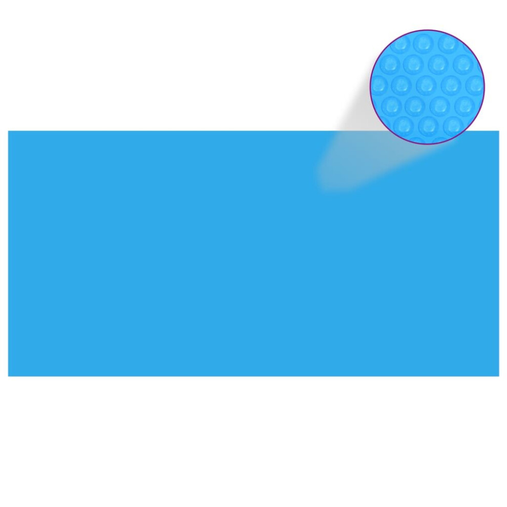 vidaXL Rectangular Pool Cover 1200x600 cm PE Blue Swimming Pool Cloth Sheet