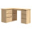VidaXL vidaXL Corner Desk Sonoma Oak Engineered Wood Study Table Laptop Workstation 1