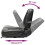 VidaXL vidaXL Forklift & Tractor Seat with Adjustable Backrest Black Digger Part 7