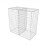 VidaXL vidaXL Gabionenkorb Stahl 10050100 cm 2