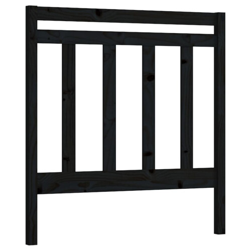 VidaXL (Black) vidaXL Solid Wood Pine Bed Headboard Home Furniture Multi Colours Multi Sizes