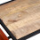 VidaXL vidaXL Coffee Couch End Side Accent Table with Genuine Leather Magazine Holder 7