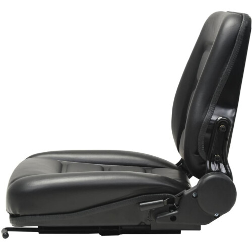 VidaXL vidaXL Forklift & Tractor Seat with Adjustable Backrest Black Digger Part 2