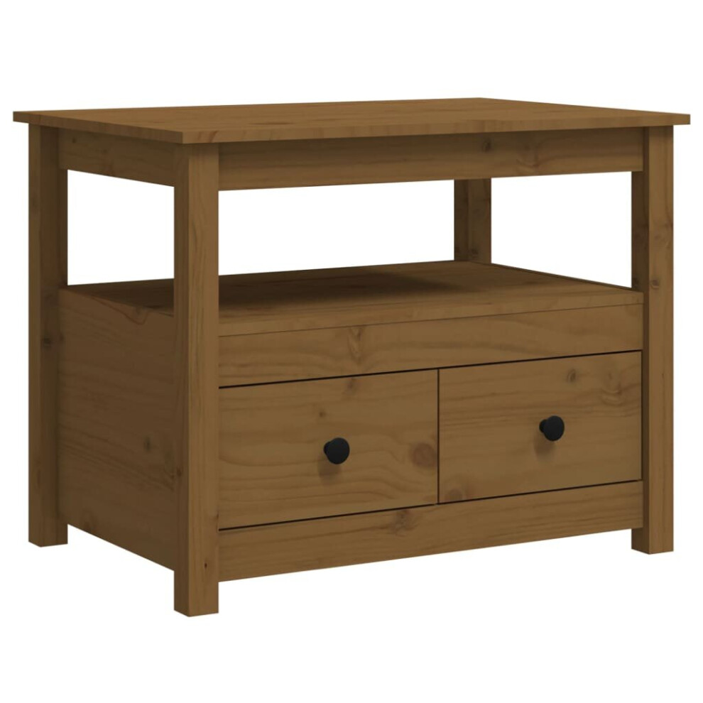 (Honey brown) vidaXL Solid Wood Pine Coffee Table Side Centre Accent End Table Multi Colours