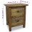 VidaXL vidaXL Nightstand Bedside Cabinet Side Table Bed Table Solid Mahogany Wood 4