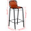 VidaXL vidaXL 2x Bar Stools Genuine Leather Kitchen Counter Seat Chair Furniture 4