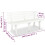 VidaXL vidaXL Gartenbank 145,5 cm Kunststoff Weiß 6