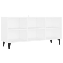 vidaXL TV Cabinet with Metal Legs White Living Room Bedroom TV Stand Unit