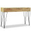 VidaXL vidaXL Solid Teak Console Table 120x35x76cm with 3 Drawers Sideboard Desk 2