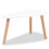 VidaXL vidaXL Solid Pinewood Coffee Table Set 2 Piece White Home Office Side End 7