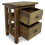 VidaXL vidaXL Nightstand Bedside Cabinet Side Table Bed Table Solid Mahogany Wood 2