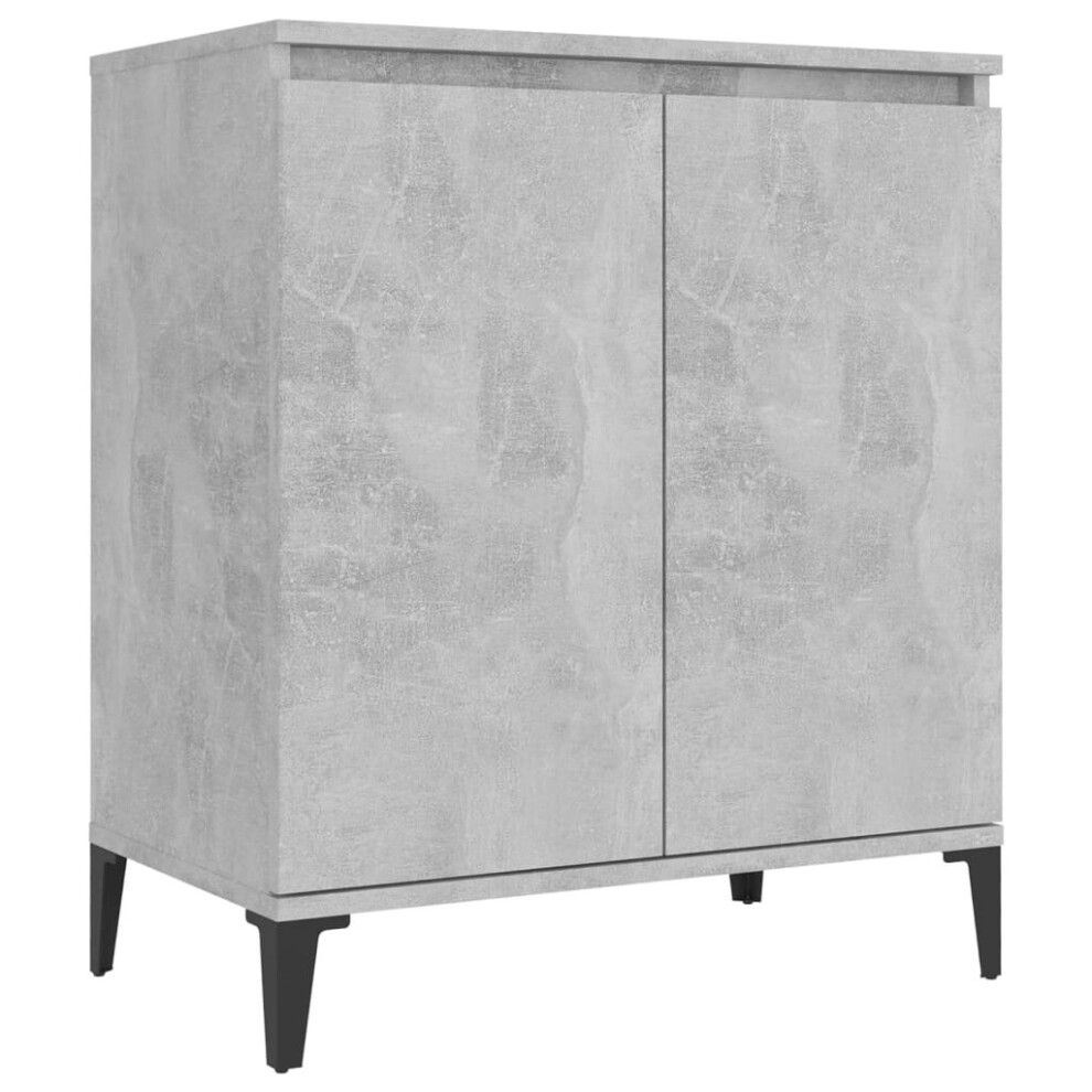 Vidaxl Sideboard Concrete Grey Engineered Wood Storage Cabinet Home Furniture