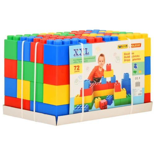 Polesie Wader Block Toys XXL 72 Pieces Stacking Blocks Building