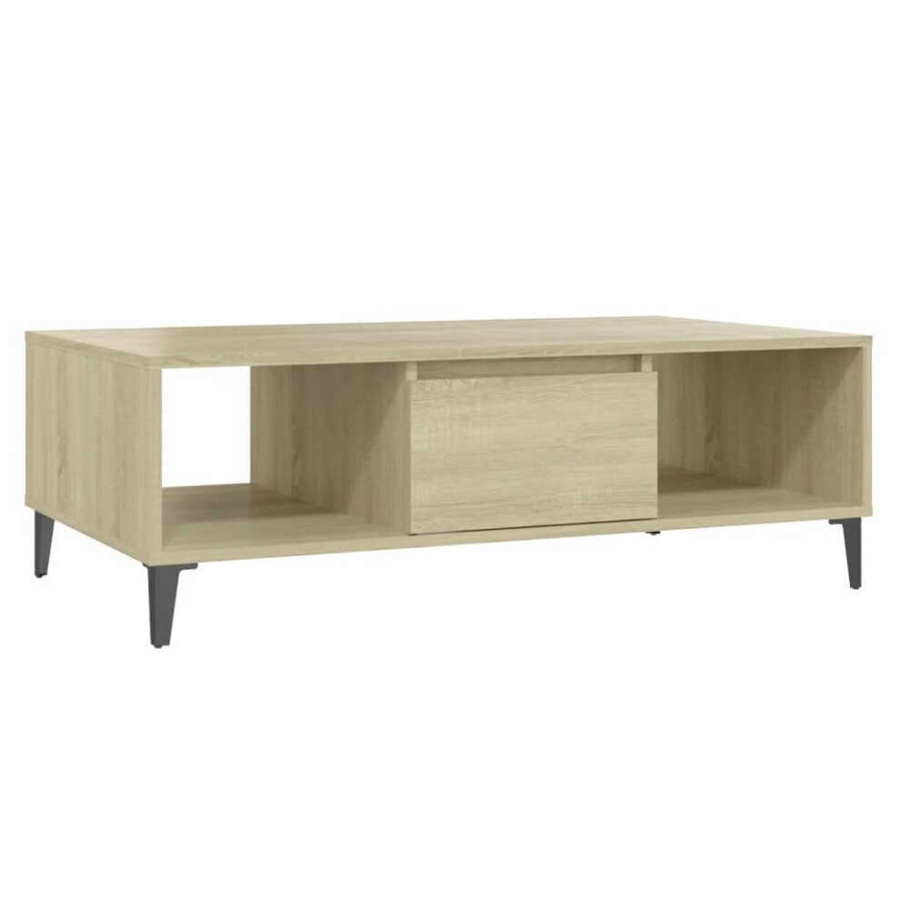 vidaXL Coffee Table Sonoma Oak Engineered Wood Couch Accent Centre Home Table