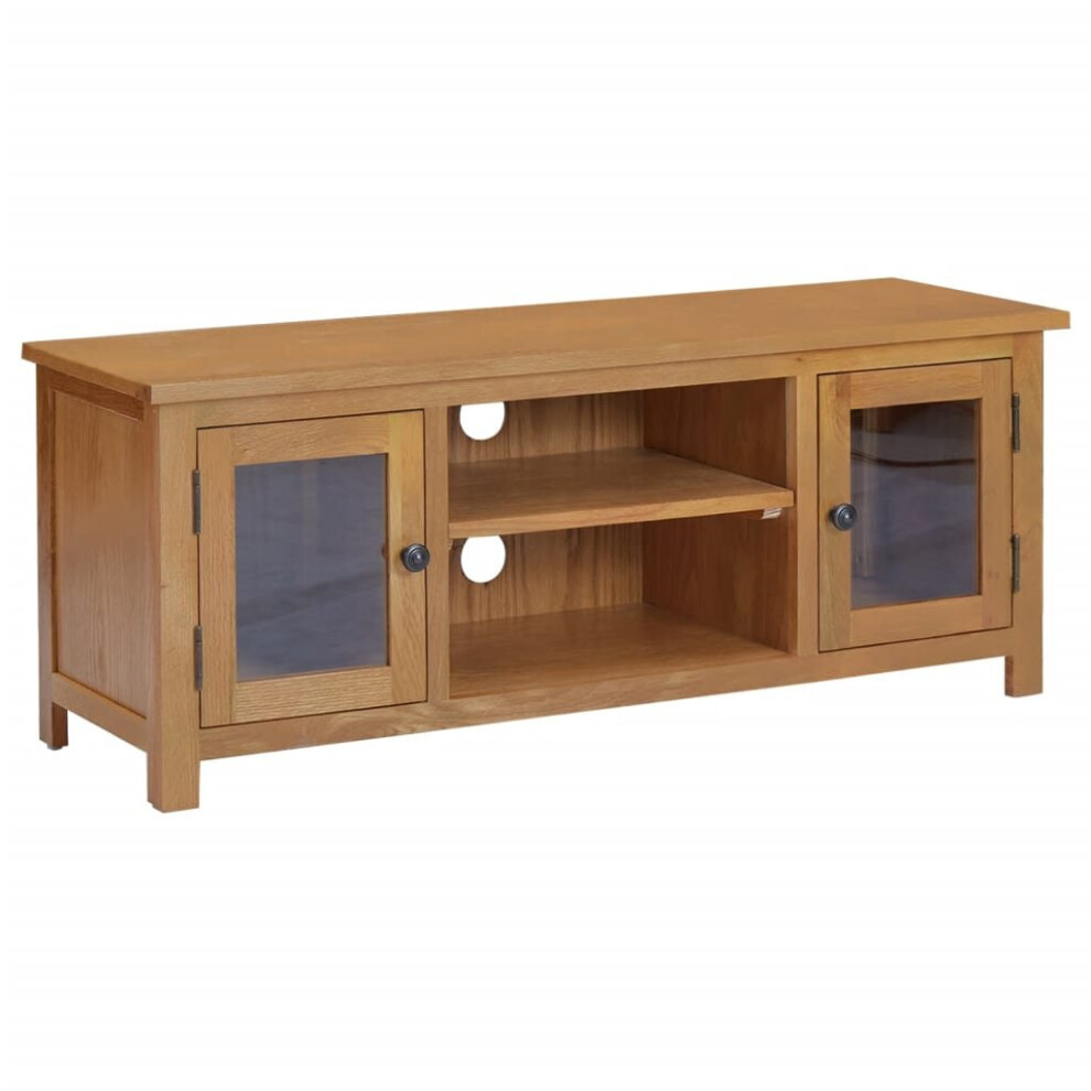 vidaXL Solid Oak Wood TV Cabinet Living Room TV Units Stands Side Cabinet