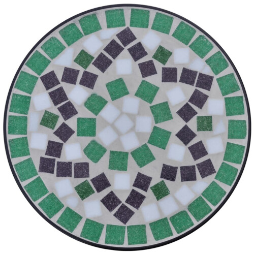 VidaXL New Balcony Mosaic Side Coffee Table Plant Flower Terrace Green Wedding Dining 2