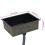 VidaXL vidaXL Handmade Kitchen Sink Black Stainless Steel Under-mount Kitchen Basin 2