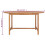 VidaXL vidaXL Solid Teak Wood Garden Table 150cm Kitchen Dining Room Picnic Table 7
