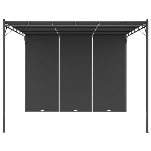 VidaXL vidaXL Gartenpavillon mit Seitenvorhang 3x3x2,25 m Anthrazit 2