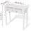 VidaXL vidaXL Dressing Console Table with 2 Drawers White Makeup Vanity Stand Desk 6