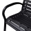 VidaXL vidaXL Garden Bench 125cm Steel and WPC Black Outdoor Patio Park Seat Chair 3