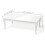 VidaXL vidaXL Coffee Side End Couch Table High Gloss White Modern Design Living Room 5