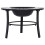 VidaXL vidaXl Mosaic Fire Pit Black & White 68cm Ceramic Tile Firepit Garden Stove 6