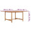 VidaXL vidaXL Solid Teak Wood Garden Table 150cm Kitchen Dining Room Picnic Table 4